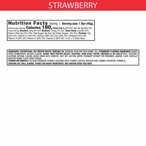 Kellogg's Special K Bar Strawberry Protein Bar Perspective: right