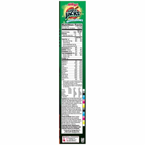 Kellogg's Apple Jacks with Marshmallows Halloween Cereal Perspective: right