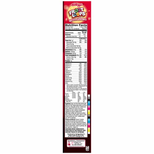 Kellogg's Fruit Loops with Marshmallows Halloween Cereal Perspective: right