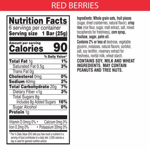 Kellogg's Special K Red Berries Chewy Energy Bars Perspective: right