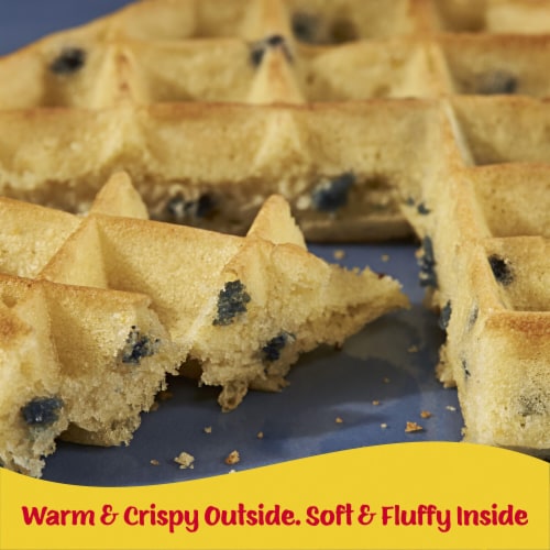Kellogg's® Eggo® Thick and Fluffy Blueberry Frozen Waffles Perspective: right
