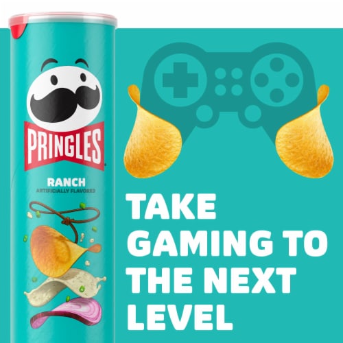 Pringles® Ranch Potato Crisps Chips Perspective: right