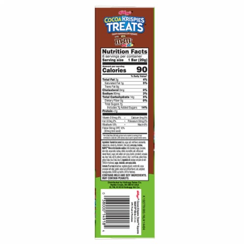Kellogg's Cocoa Krispies Chocolate with M&Ms Rice Krispies Treats Perspective: right