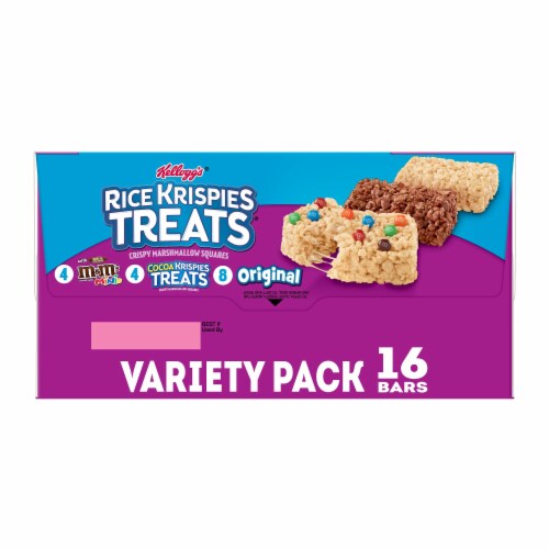 Kellogg's Rice Krispies Treats Marshmallow Snack Bars Variety Pack Perspective: right