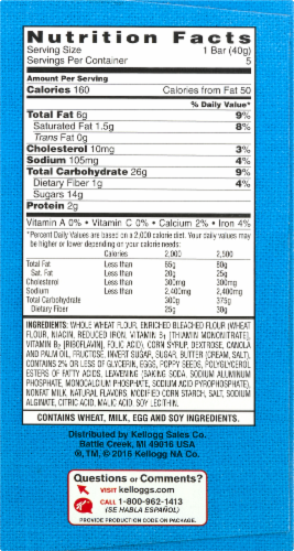 Kellogg's Nutri-Grain Lemon Crumb Cake & Poppy Seeds Breakfast Bars Perspective: right