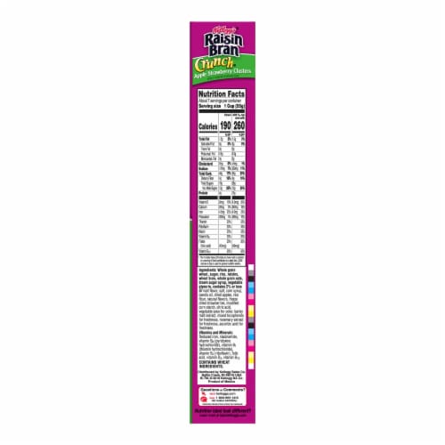 Raisin Bran Crunch® Apple Strawberry Clusters Cereal Perspective: right