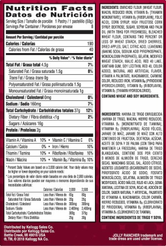 Pop-Tarts Cherry Jolly Rancher Pastries Perspective: right