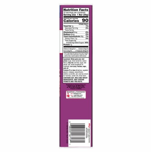 Kellogg's Special K Red Berries Chewy Snack Bars 12 Count Perspective: right