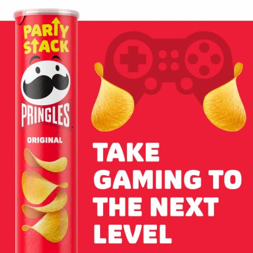 Pringles® Original Party Stack Potato Crisps Chips Perspective: right