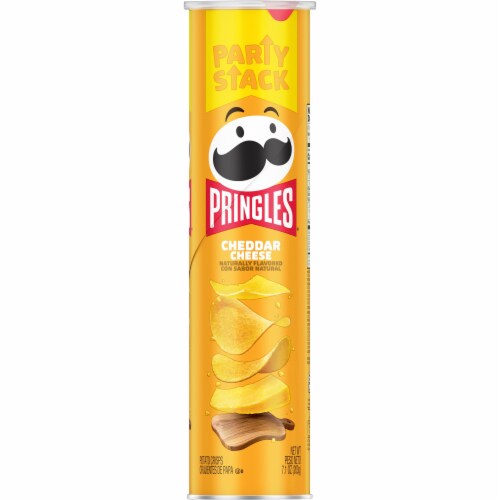 Pringles® Cheddar Cheese Party Stack Potato Crisps Chips Perspective: right