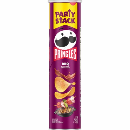 Pringles® BBQ Party Stack Potato Crisps Chips Perspective: right
