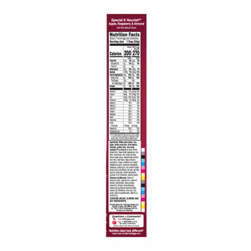 Special K Apple Raspberry Almond Cereal Perspective: right
