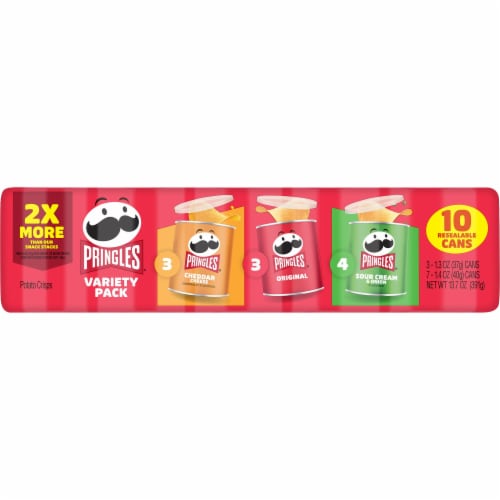 Pringles Variety Pack Potato Crisps Chips Grab N' Go Snack Pack Perspective: right
