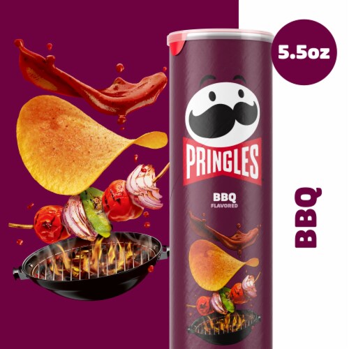 Pringles® BBQ Potato Crisps Chips Perspective: right