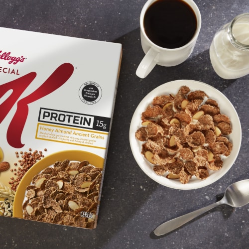 Kellogg's Special K Protein Breakfast Cereal Honey Almond Ancient Grains Perspective: right