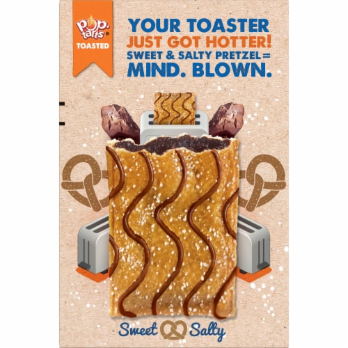 Pop-Tarts Pretzel Breakfast Toaster Pastries Chocolate Perspective: right