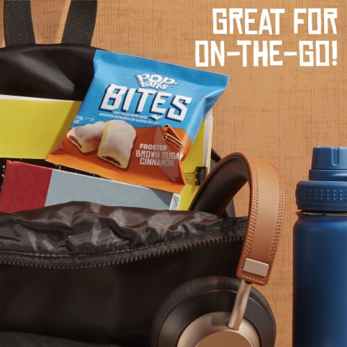 Pop-Tarts Bites Frosted Brown Sugar Cinnamon Tasty Filled Pastry Bites Perspective: right