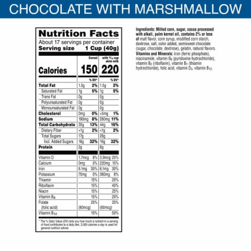 Kellogg's® Frosted Flakes Chocolate with Spooky Marshmallows Family Size Cereal Perspective: right