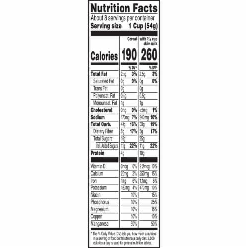 Kellogg's Raisin Bran Crunch Breakfast Cereal Vanilla Almond Perspective: right
