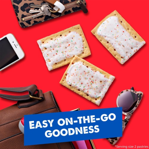 Pop-Tarts Frosted Strawberry Toaster Pastries Perspective: right