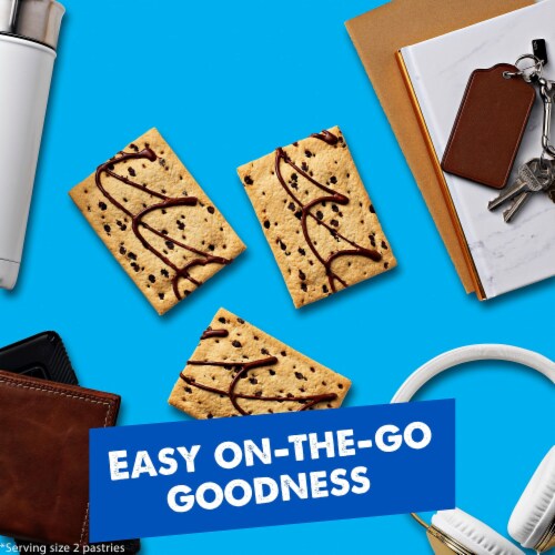 Pop-Tarts Chocolate Chip Drizzle Toaster Pastries Perspective: right