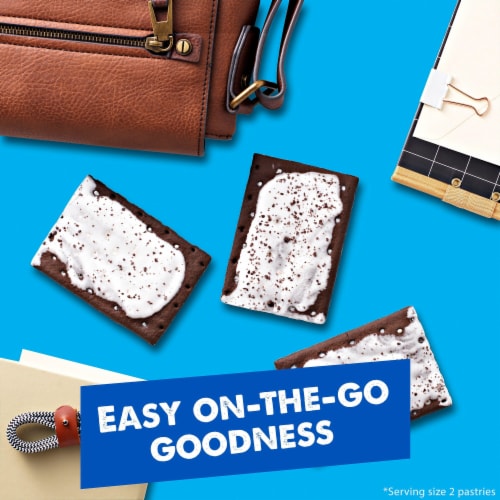 Pop-Tarts Frosted Cookies and Creme Toaster Pastries Perspective: right