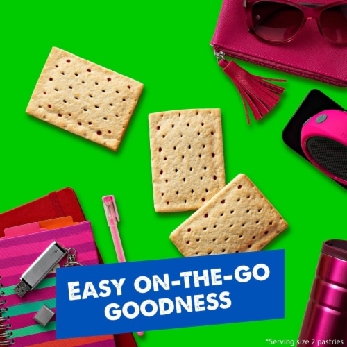 Pop-Tarts Unfrosted Strawberry Toaster Pastries Perspective: right