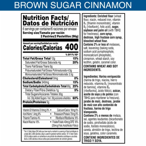 Pop-Tarts® Frosted Brown Sugar Cinnamon Toaster Pastries Perspective: right
