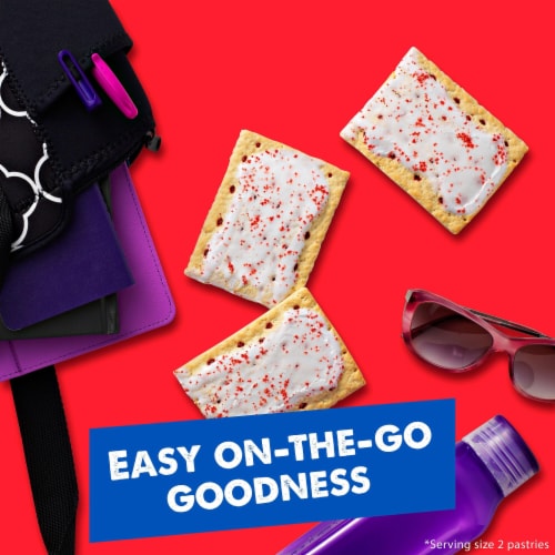 Pop-Tarts Frosted Raspberry Toaster Pastries Perspective: right