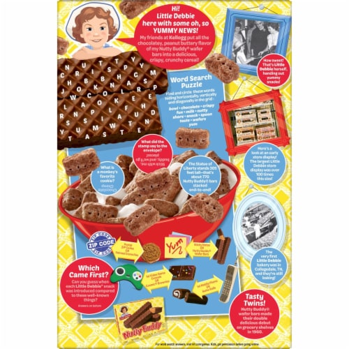Kellogg's® Little Debbie® Chocolate and Peanut Butter Nutty Buddy Cereal Perspective: right