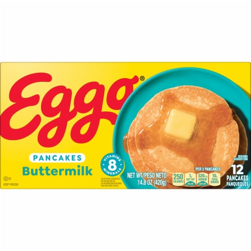 Kellogg's® Eggo® Buttermilk Frozen Pancakes Perspective: right
