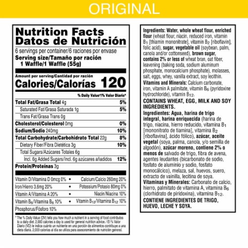Kellogg's® Eggo® Thick & Fluffy Whole Grain Original Waffles Perspective: right