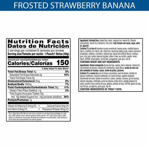Pop-Tarts Strawberry Banana Baked Pastry Bites Perspective: right