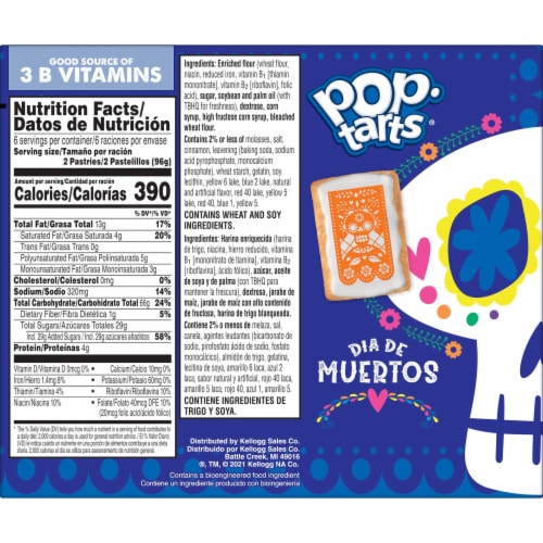 Pop-Tarts Día de Muertos Frosted Chocolatey Churro Toaster Pastries Perspective: right
