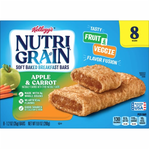 Nutri-Grain Apple and Carrot Soft Baked Breakfast Bars Perspective: right