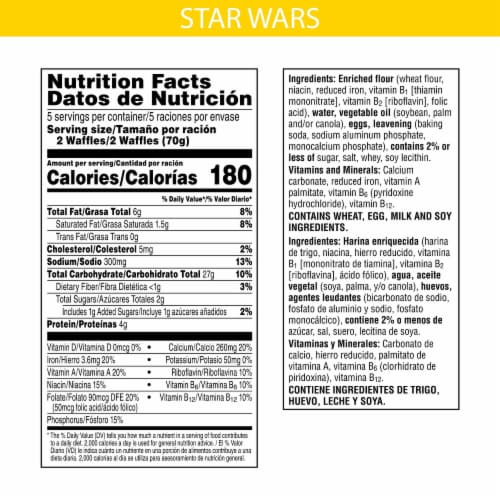 Kellogg's® Eggo® The Mandalorian Galactic Homestyle Waffles Perspective: right