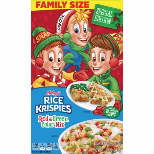Kellogg's® Rice Krispies Original with Holiday Colors Breakfast Cereal Perspective: right