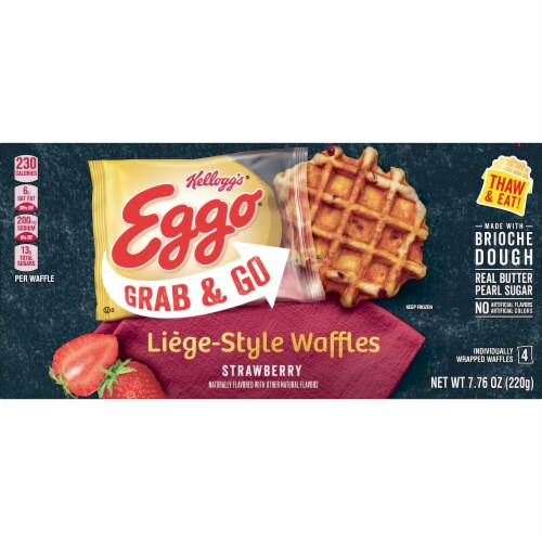 Eggo® Strawberry Frozen Grab & Go Waffles Perspective: right