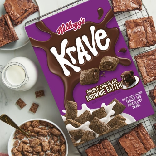 Kellogg's® Krave Double Chocolate Brownie Batter Cereal Perspective: right