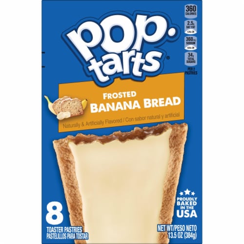 Kellogg's Pop-Tarts Frosted Banana Bread Toaster Pastries Perspective: right