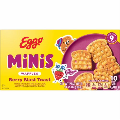 Eggo® Minis Berry Blast Toast Frozen Waffle Bites Perspective: right