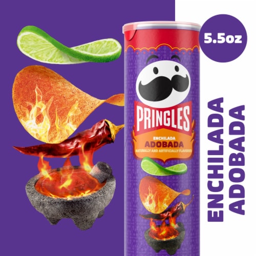 Pringles® Enchilada Adobada Potato Crisps Chips Perspective: right