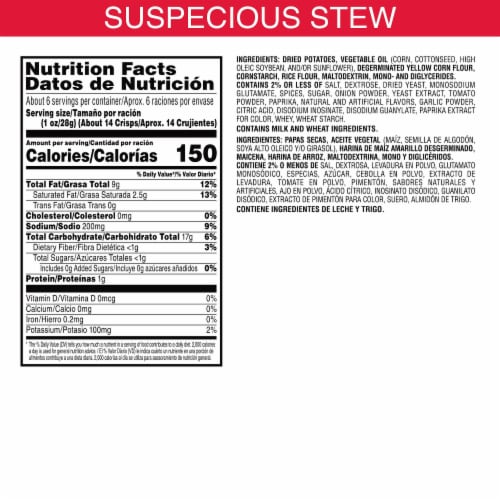 Pringles® Suspicious Stew Potato Crisps Chips Perspective: right