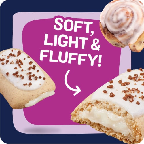 Kellogg's Pop-Tarts Bites Frosted Cinnamon Roll Baked Pastry Bites Perspective: right