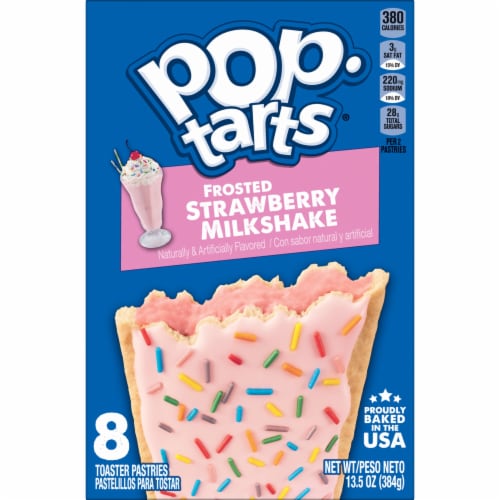 Pop-Tarts® Frosted Strawberry Milkshake Toaster Pastries Perspective: right