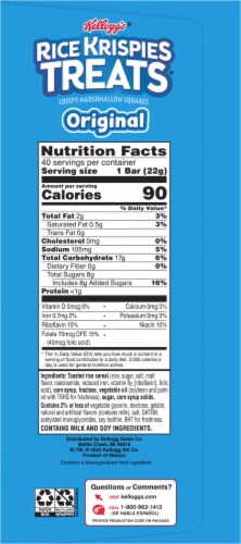 Kellogg's® Original Halloween Rice Krispies Treats® Squares Perspective: right