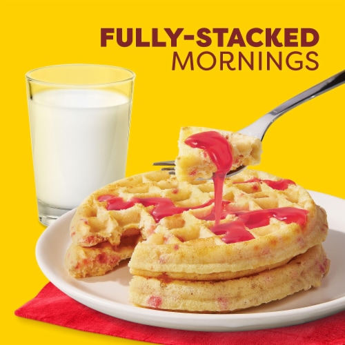 Eggo® Protein Strawberry Delight Frozen Waffles Perspective: right