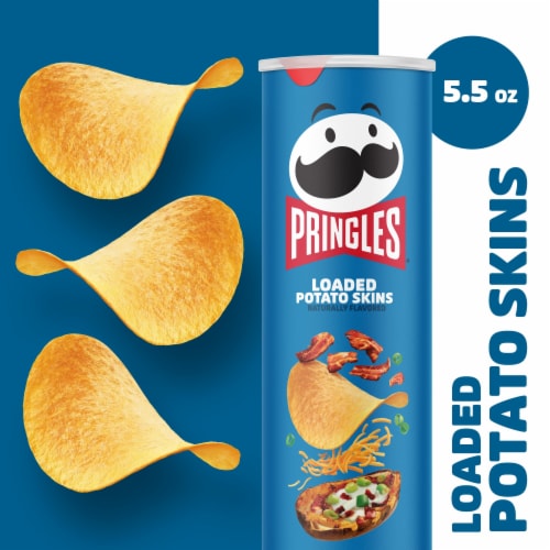 Pringles® Loaded Potato Skins Potato Crisps Chips Perspective: right