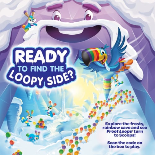 Kellogg's® Froot Loops Scoops Rainbow Sherbet Cereal Perspective: right