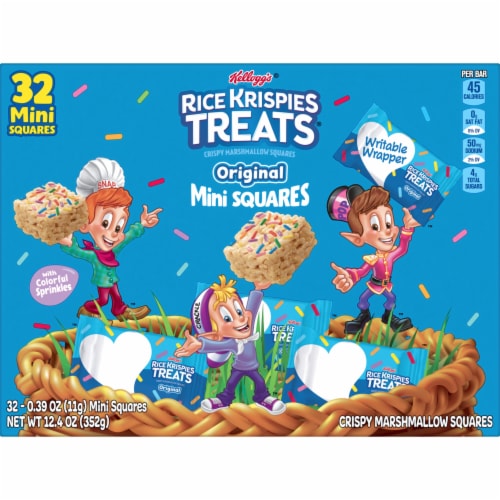 Rice Krispies Treats® Original with Colorful Sprinkles Crispy Mini Marshmallow Squares Perspective: right